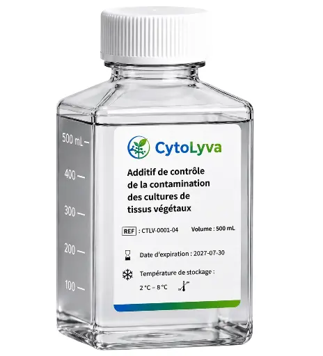 [CTLV-0001-04] Additif de contrôle de la contamination des cultures de tissus végétaux