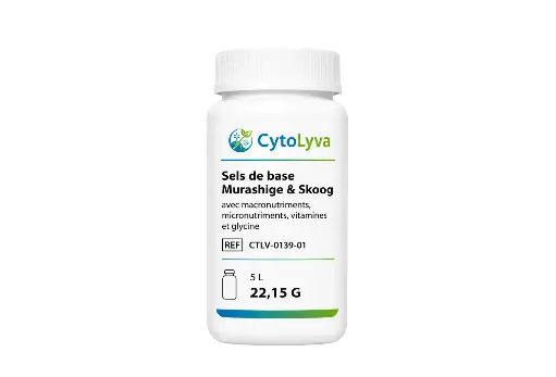 [CTLV-0139-01] Sels de base Murashige & Skoog avec macronutriments, micronutriments, vitamines et glycine