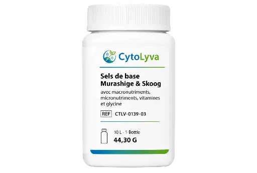 [CTLV-0139-03] Sels de base Murashige & Skoog avec macronutriments, micronutriments, vitamines et glycine